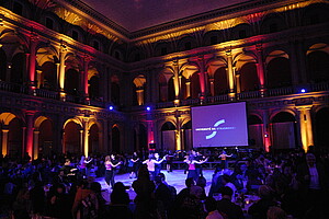 La soirée de gala organisée au Palais universitaire, en février 2009.
