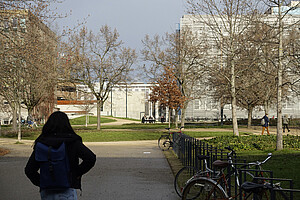Début janvier, certains étudiants se sont rendus sur le campus pour assister à leurs examens en présentiel